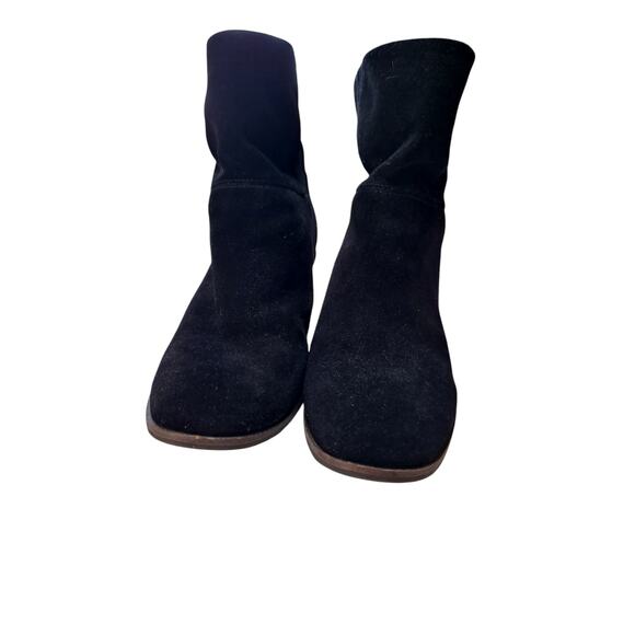 Lucky Brand Women's 8.5M Jicole Bootie Black Suede 3" Block Heel - Picture 4 of 10